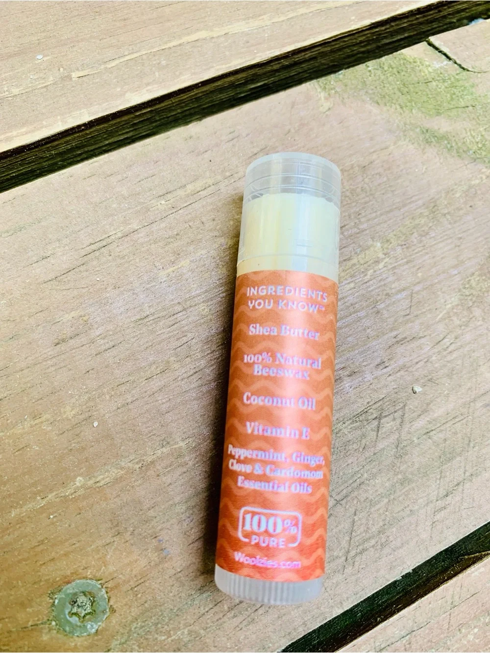 Organic Lip Balm Trio — Sugar Plum Pink, Gingerbread Tan & Merry Berry Purple